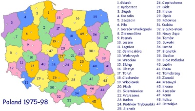 1975 Poland Provinces