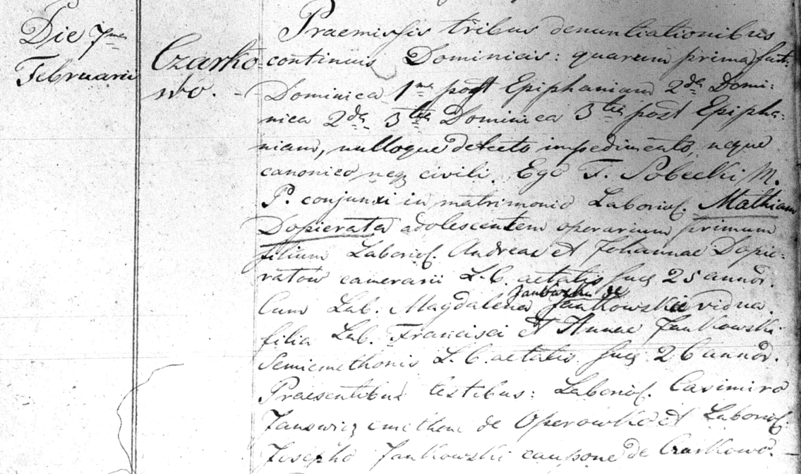 Magdalena Jankowski 2nd marriage record